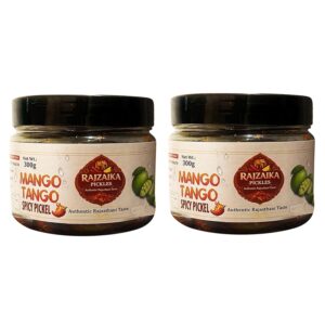 RAJZAIKA PICKLES Mango Tango Spicy Pickle | Khatta Meetha Aam Achar | Tangy & Spicy Mango Pickle | Authentic Rajasthani Homemade Style | No Chemical Preservatives