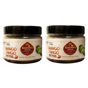 RAJZAIKA PICKLES Mango Tango Spicy Pickle | Khatta Meetha Aam Achar | Tangy & Spicy Mango Pickle | Authentic Rajasthani Homemade Style | No Chemical Preservatives