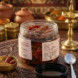 RAJZAIKA PICKLES Lal Mirchi Teekha Pickle | Spicy Red Chilli Achar | Authentic Rajasthani Pickle | Homemade Style Traditional Indian Achar | No Chemical Preservatives (300G)